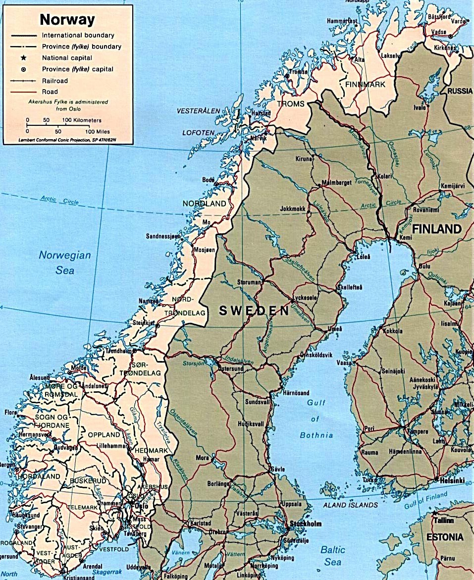 norway map